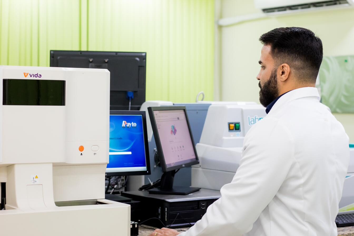 Operação técnica do laboratório